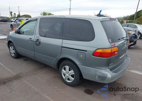 2000 Toyota Sienna Ce from USA, damaged, VIN 4T3ZF19C7YU283142